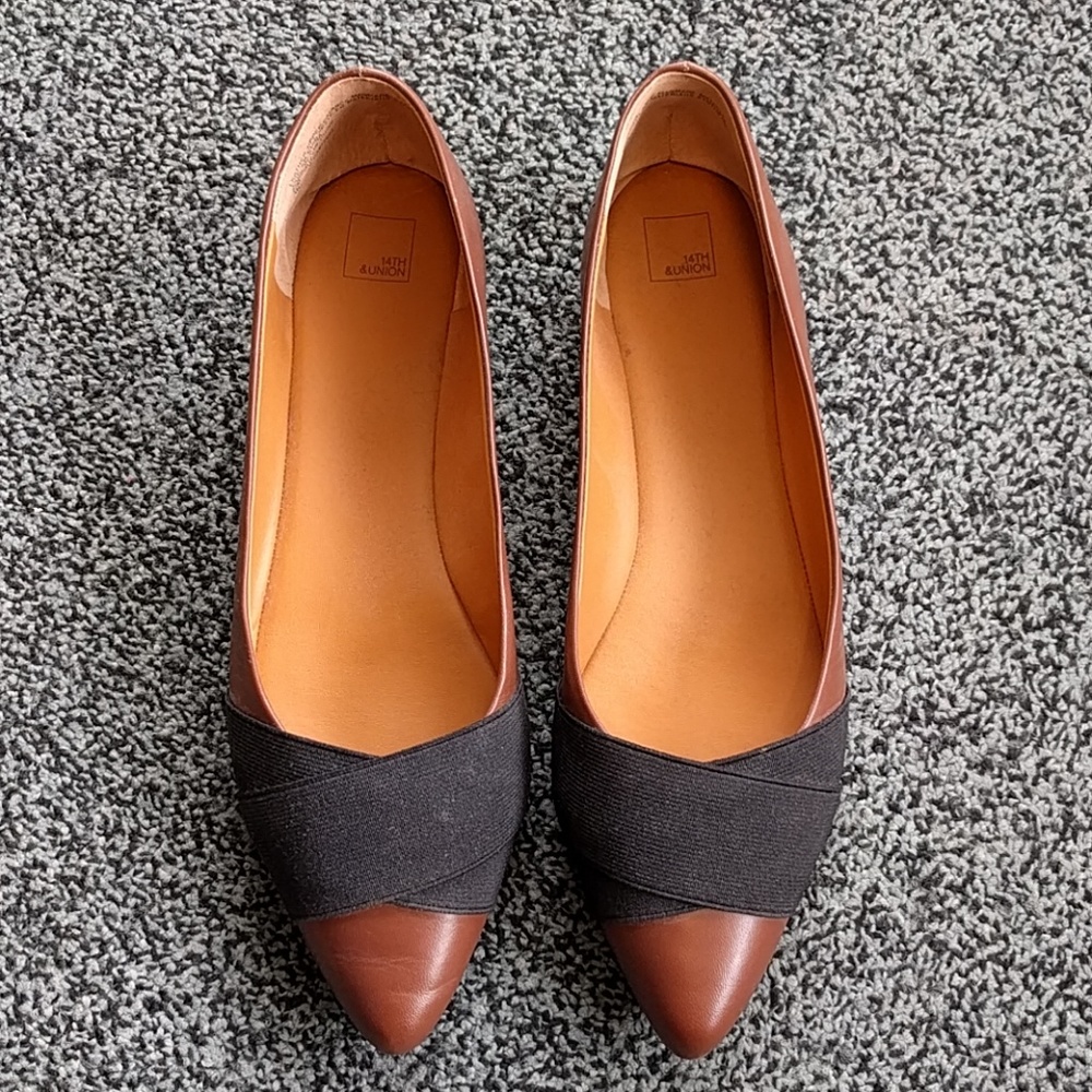 14th & Union Leather Flats